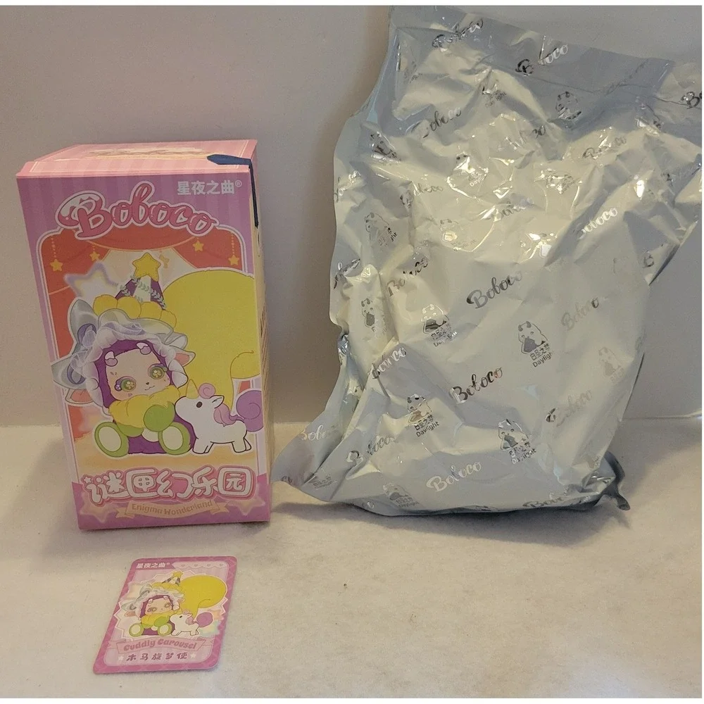 Boboco Enigma Wonderland Cuddly Carousel Confirmed Cover Girl Blind Box Pink